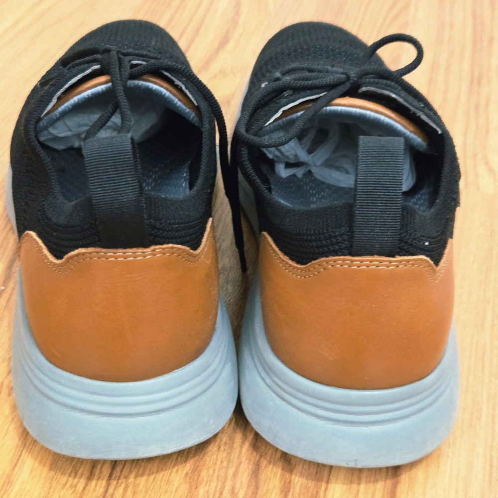 Johnston & Murphy Amherst Knit U-Throat Sneakers Mens 10.5M Black 25-3431 Casual - Picture 4 of 8